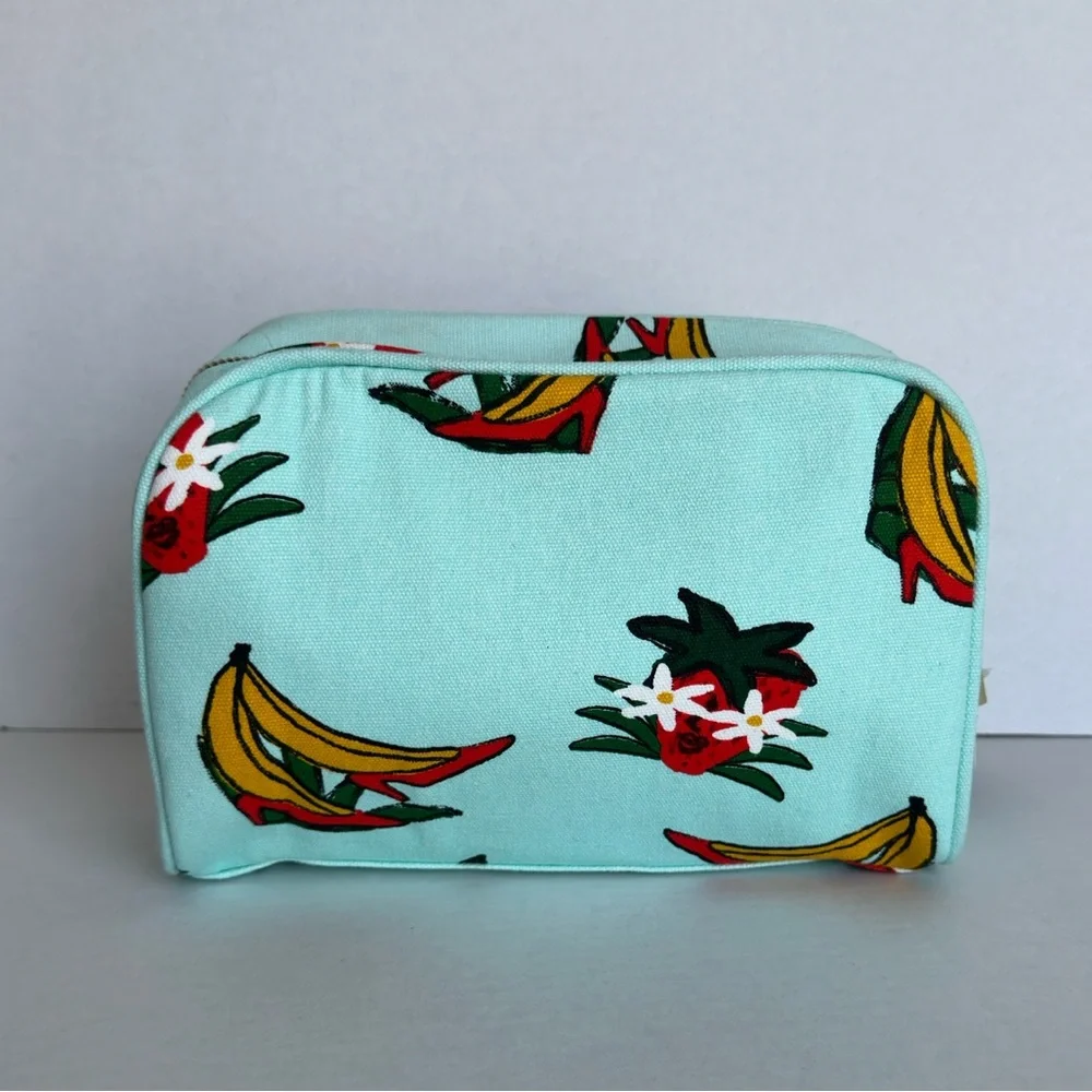 Marc Jacobs Pouch Cosmetic Case Beauty Organizer Hawaiian Print Tropical Bag NWT